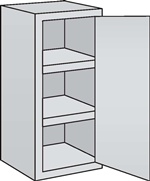 Acid Storage Cabinet - Low Level - Single Door (AA-U)