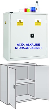 Acid Storage Cabinet - Half height (AA-T)