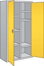 Flammable Storage Cabinet - 6 Adjustable Shelves (HAZ-B)